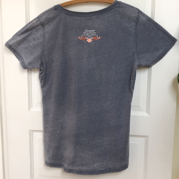 NWT Harley-Davidson Sz Large tee distressed grey crystals orange Savannah GA - Picture 9 of 11